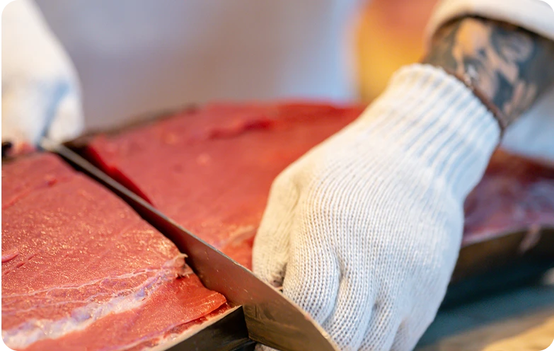 Tuna cutting